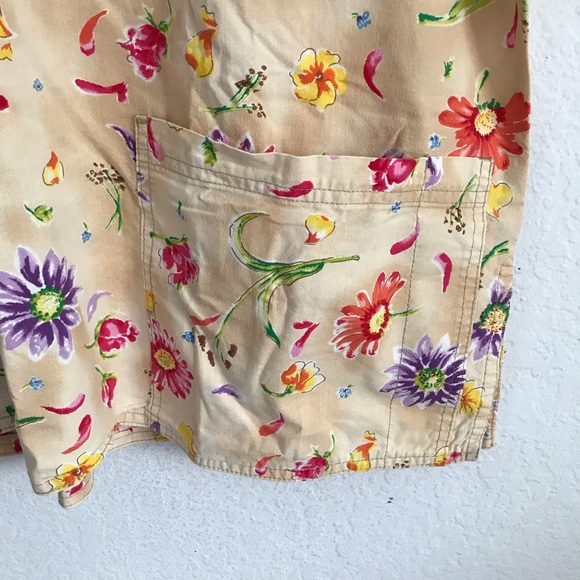 SCRUBS floral print scrub top L - Picture 3 of 6